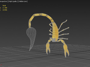 Scorpion style Wall Lamp Model 3D
