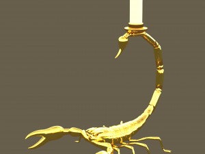 Scorpion Candlestick 3D Model