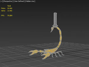 Scorpion Candlestick 3D Model