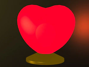 Lampu Jantung Model 3D