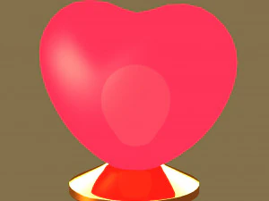 Heart Lamp 3D Model