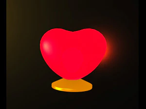 Heart Lamp 3D Model