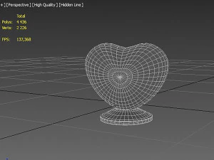 Heart Lamp 3D Model