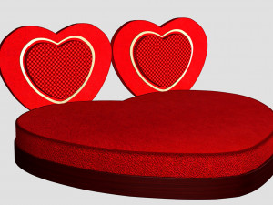 Heart Bed Modello 3D