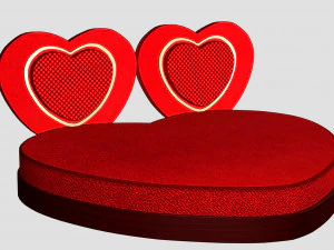 Heart Bed 3D Model