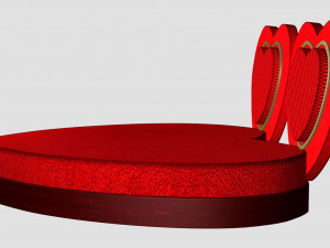 Heart Bed Modello 3D