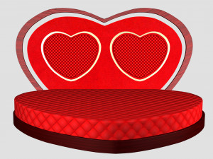 Heart Bed Model 3D