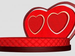 Heart Bed 3D Model
