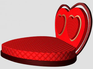 Heart Bed 3D Model