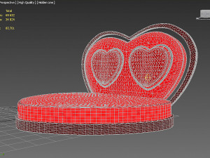 Heart Bed Model 3D