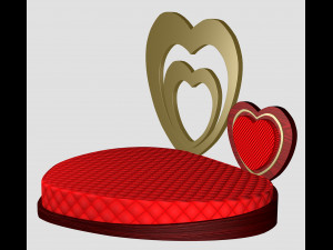 Heart Bed 3Dモデル