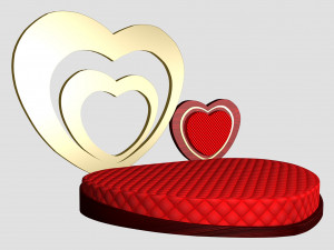 Heart Bed 3Dモデル