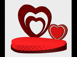 Heart Bed 3Dモデル