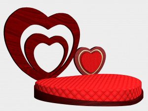 Heart Bed 3Dモデル