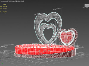 Heart Bed 3Dモデル
