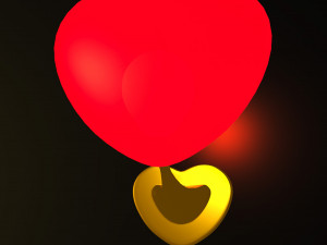 Heart style Wall Lamp 3D Model