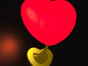 Heart style Wall Lamp 3D-Modell