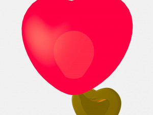 Heart style Wall Lamp 3D-Modell