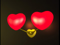 Heart style Wall Lamp Modèle 3D