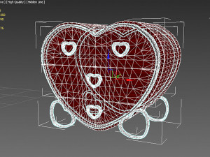 Bedside Table 3D Model