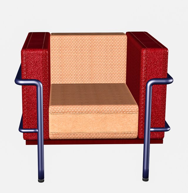 Chair from interior set 3D Model .c4d .max .obj .3ds .fbx .stl .blend 