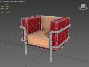 Chair from interior set 3D Model