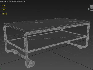Coffee Table from interior set 3D Model