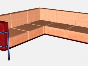 Corner Sofa from interior set 3D Model