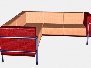 Corner Sofa from interior set 3D मॉडल
