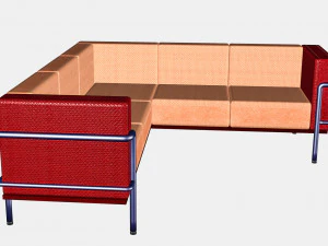 Corner Sofa from interior set 3D Model