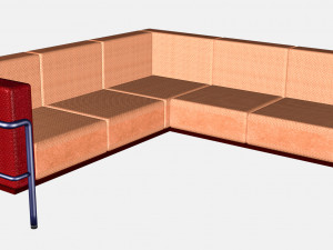 Corner Sofa from interior set 3D मॉडल