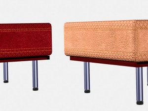 Pouf from interior set 3D Modell