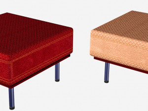 Pouf from interior set 3D Modell