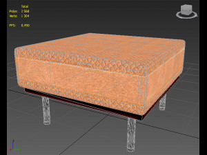 Pouf from interior set 3D Modell