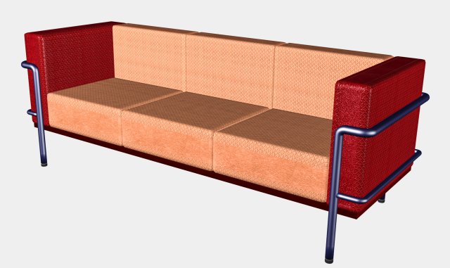 Sofa from interior set 3D 모델 .c4d .max .obj .3ds .fbx .stl .blend 
