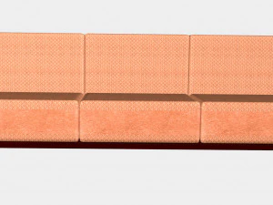 Sofa from interior set 3D Model