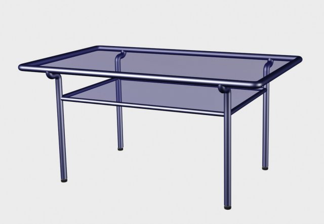 Table from interior set Model 3D .c4d .max .obj .3ds .fbx .stl .blend 