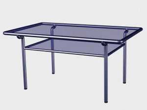 Mesa do conjunto interior Modelo 3D