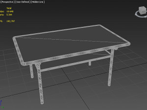 Table from interior set Model 3D