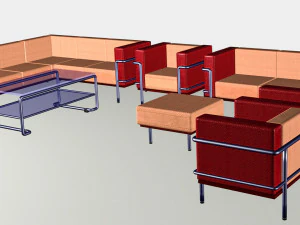Conjunto interior Modelo 3D