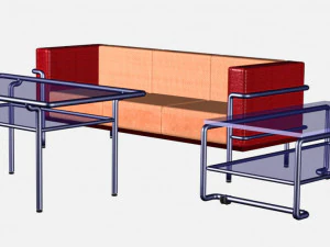 Conjunto interior Modelo 3D