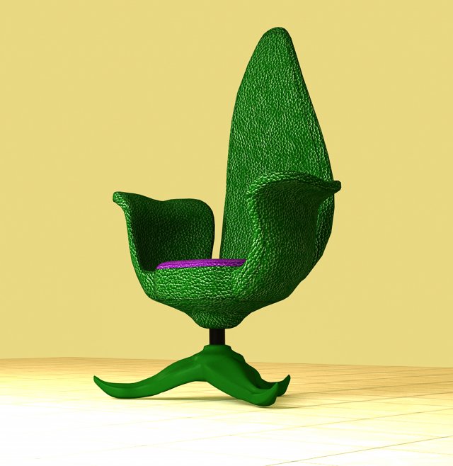 Comfortable Chair 3D Model .c4d .max .obj .3ds .fbx .stl .blend 