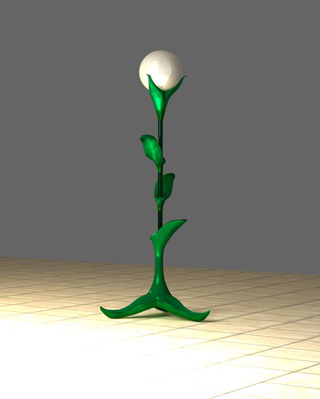 Decorative floor lamp Modelo 3D .c4d .max .obj .3ds .fbx .stl .blend