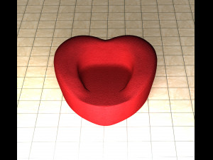 Pouf Heart 3D Model