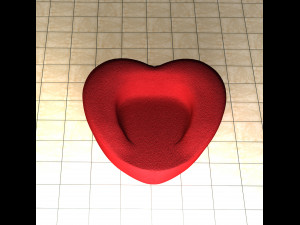 Pouf Heart 3D Model