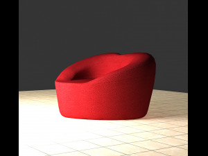 Pouf Heart 3D Model