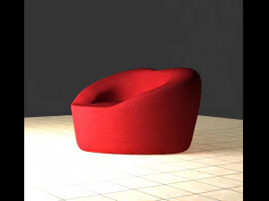Pouf Heart 3D Model