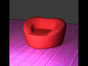 Pouf Heart 3D Model