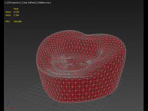 Pouf Heart 3D Model