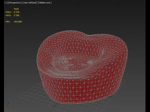 Pouf Heart 3D Model